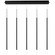 Viggo LED Chandelier in Black (34|PD-69405L2-BK)