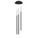 Viggo LED Chandelier in Black (34|PD-69403R2-BK)
