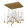 Quill LED Chandelier in Aged Brass (34|PD-59425S-AB)