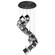Ice Cube LED Chandelier in Black (34|PD-29321R-BK)