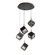 Ice Cube LED Chandelier in Black (34|PD-29305R-BK)