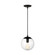 Leo - Hanging Globe One Light Pendant in Midnight Black (454|6501801-112)