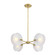 Sky Fall Four Light Chandelier in Brushed Gold (43|D311C-4CH-BG)