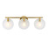 Sky Fall Three Light Vanity in Brushed Gold (43|D311C-3B-BG)