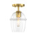 Summer Jazz One Light Semi Flush Mount in Brushed Gold (43|D310M-SF-BG)