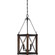 Baron Three Light Foyer Pendant in Marcado Black (10|BRO5203MK)
