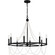 Brigitta Eight Light Chandelier in Matte Black (10|BGA5030MBK)