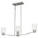 Acacia Three Light Linear Chandelier in Brushed Nickel (10|ACA335BN)