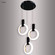 Contemporary Acrylic LED Chandelier in Satin Black (64|41093SB22)