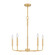 Abner Five Light Chandelier in Aged Brass (10|ABR5024AB)
