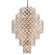 Tiara 17 Light Chandelier in Stria Gold Leaf/Stainless Steel (68|214-717-SGL/SS)
