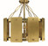 Barrington Five Light Semi-Flush Mount in Brushed Brass (8|5860 BR)