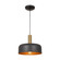 Orsa One Light Pendant in Black and Brushed Brass (78|AC7421BB)