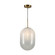 Vita One Light Pendant in White, Brass (78|AC10630BR)