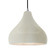 Radiance One Light Pendant in White Crackle (102|CER-6565-CRK-NCKL-BKCD)