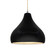 Radiance One Light Pendant in Carbon - Matte Black (102|CER-6563-CRB-NCKL-BEIG-TWST)