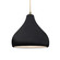 Radiance One Light Pendant in Gloss Black w/ Matte White (102|CER-6563-BKMT-ABRS-BEIG-TWST)