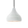 Radiance One Light Pendant in Gloss White (outside and inside of fixture) (102|CER-6560-WTWT-NCKL-BKCD)