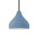 Radiance One Light Pendant in Sky Blue (102|CER-6560-SKBL-MBLK-RIGID)