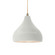 Radiance One Light Pendant in Matte White (102|CER-6560-MAT-ABRS-BEIG-TWST)