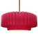 Radiance One Light Pendant in Cerise (102|CER-6555-CRSE-BRSS-RIGID)