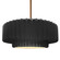Radiance One Light Pendant in Gloss Black w/ Matte White (102|CER-6555-BKMT-BRSS-RIGID)