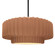 Radiance One Light Pendant in Adobe (102|CER-6555-ADOB-MBLK-RIGID)