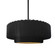 Radiance One Light Pendant in Carbon Matte Black w/ Champagne Gold (102|CER-6553-CBGD-MBLK-RIGID)