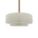 Radiance One Light Pendant in White Crackle (102|CER-6543-CRK-BRSS-RIGID)