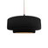 Radiance One Light Pendant in Carbon Matte Black w/ Champagne Gold (102|CER-6543-CBGD-MBLK-BEIG-TWST)
