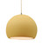 Radiance One Light Pendant in Muted Yellow (102|CER-6535-MYLW-ABRS-BEIG-TWST)
