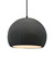 Radiance One Light Pendant in Gloss Grey (102|CER-6535-GRY-MBLK-BKCD)
