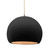Radiance One Light Pendant in Carbon Matte Black w/ Champagne Gold (102|CER-6535-CBGD-NCKL-BEIG-TWST)