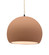 Radiance One Light Pendant in Adobe (102|CER-6535-ADOB-MBLK-BEIG-TWST)