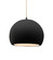 Radiance One Light Pendant in Carbon - Matte Black (102|CER-6533-CRB-MBLK-BEIG-TWST)