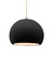 Radiance One Light Pendant in Carbon - Matte Black (102|CER-6533-CRB-ABRS-BEIG-TWST)