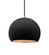 Radiance One Light Pendant in Carbon Matte Black w/ Champagne Gold (102|CER-6533-CBGD-NCKL-BKCD)