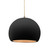 Radiance One Light Pendant in Carbon Matte Black w/ Champagne Gold (102|CER-6533-CBGD-ABRS-BEIG-TWST)