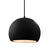 Radiance One Light Pendant in Gloss Black w/ Matte White (102|CER-6533-BKMT-MBLK-BKCD)