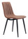Dolce Dining Chair in Vintage Brown, Black (339|101553)