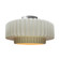 Radiance One Light Semi-Flush Mount in Matte White w/ Champagne Gold (102|CER-6375-MTGD-NCKL)