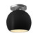 Radiance One Light Semi-Flush Mount in Carbon - Matte Black (102|CER-6353-CRB-NCKL)
