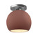Radiance One Light Semi-Flush Mount in Canyon Clay (102|CER-6353-CLAY-NCKL)