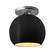 Radiance One Light Semi-Flush Mount in Carbon Matte Black w/ Champagne Gold (102|CER-6353-CBGD-NCKL)