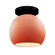 Radiance One Light Semi-Flush Mount in Gloss Blush (102|CER-6353-BSH-MBLK)