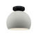 Radiance One Light Semi-Flush Mount in Matte White (102|CER-6350-MAT-MBLK)