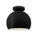 Radiance One Light Semi-Flush Mount in Carbon - Matte Black (102|CER-6350-CRB-MBLK)