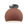 Radiance One Light Semi-Flush Mount in Canyon Clay (102|CER-6350-CLAY-NCKL)