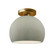 Radiance One Light Semi-Flush Mount in Celadon Green Crackle (102|CER-6350-CKC-BRSS)