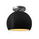 Radiance One Light Semi-Flush Mount in Carbon Matte Black w/ Champagne Gold (102|CER-6350-CBGD-NCKL)